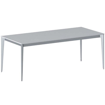 Jednací stůl 2000x 900x 750, šedá, podnož šedá, ACTION