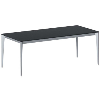 Jednací stůl 2000x 900x 750, antracit, podnož šedá, ACTION
