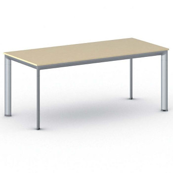 Jednací stůl 1800x 800x 740, bříza, podnož šedá, INVITATION