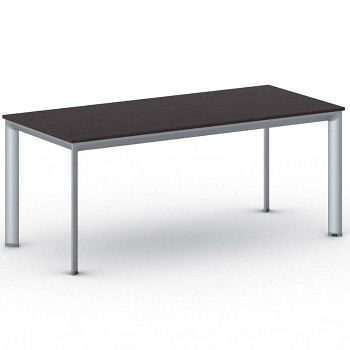 Jednací stůl 1800x 800x 740, wenge, podnož šedá, INVITATION