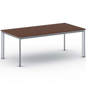 Jednací stůl 2000x1000x 740, třešeň, podnož šedá, INVITATION
