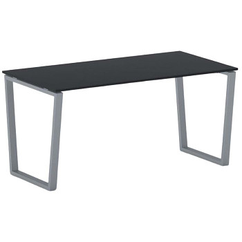 Jednací stůl 1600x 800x 750, antracit, podnož šedá, IMPRESS