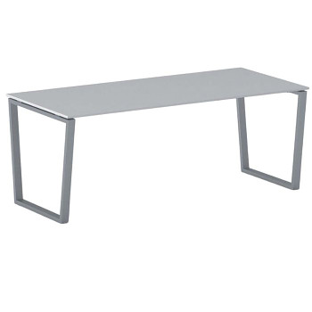 Jednací stůl 2000x 900x 750, šedá, podnož šedá, IMPRESS