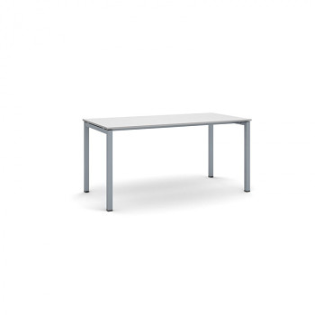Jednací stůl 1600x 800x 750, šedá, podnož šedá, SQUARE