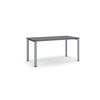 Jednací stůl 1600x 800x 750, antracit, podnož šedá, INFINITY