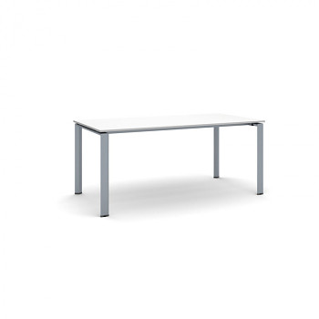 Jednací stůl 1800x 900x 750, bílá, podnož šedá, INFINITY
