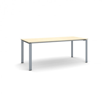 Jednací stůl 2000x 900x 750, bříza, podnož šedá, INFINITY