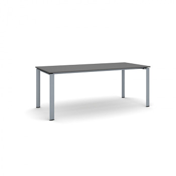 Jednací stůl 2000x 900x 750, antracit, podnož šedá, INFINITY