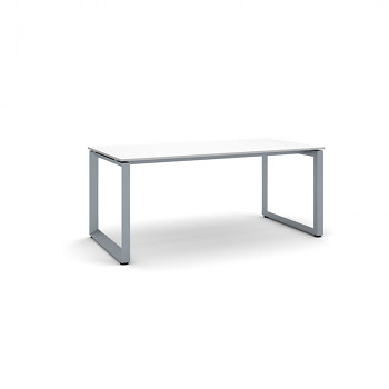 Jednací stůl 1800x 900x 750, bílá, podnož šedá, INSPIRE
