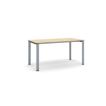 Jednací stůl 1600x 800x 750, dub přírodní, podnož šedá, INFINITY