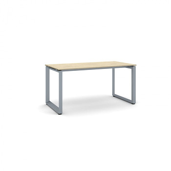 Jednací stůl 1600x 800x 750, dub přírodní, podnož šedá, INSPIRE