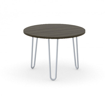 Konferenční stůl kruhový průměr  600x 430, wenge, podnož šedá, SPIDER