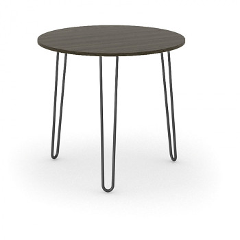 Konferenční stůl kruhový průměr  800x 730, wenge, podnož černá, SPIDER