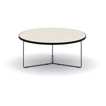 Konferenční stůl kruhový průměr  900x 275, zemitá, podnož černá, TENDER
