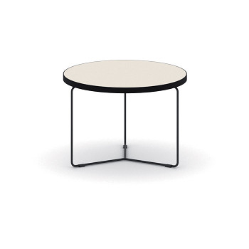 Konferenční stůl kruhový průměr  500x 380, zemitá, podnož černá, TENDER