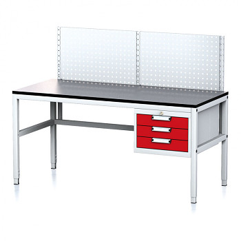 Dílenský stůl MECHANIC II 1600x700, RZ3 s nástavbou