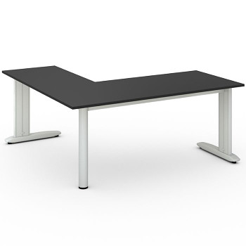 Stůl FLEXIBLE L, antracit, 1800x1800