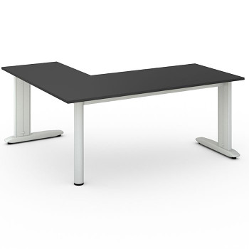 Stůl FLEXIBLE L, antracit, 1800x1600