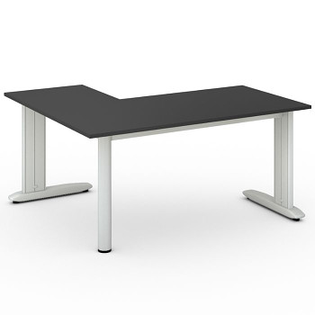 Stůl FLEXIBLE L, antracit, 1600x1400