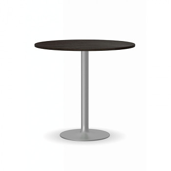 Konferenční stůl kruhový průměr  800x 725, wenge, podnož šedá, FILIP