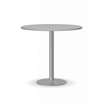 Konferenční stůl kruhový průměr  800x 725, šedá, podnož šedá, FILIP