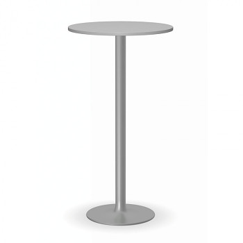 Konferenční stůl kruhový průměr  600x1100, šedá, podnož šedá, OLYMPO