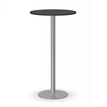Konferenční stůl kruhový průměr  600x1100, antracit, podnož šedá, OLYMPO