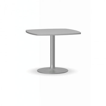 Konferenční stůl  660x 660x 500, šedá, podnož šedá, ZEUS