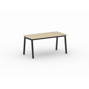 Jednací stůl 1600x 800x 750, bříza, podnož černá, BASIC