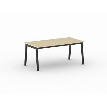 Jednací stůl 1800x 900x 750, bříza, podnož černá, BASIC