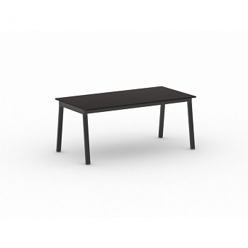 Jednací stůl 1800x 900x 750, wenge, podnož černá, BASIC