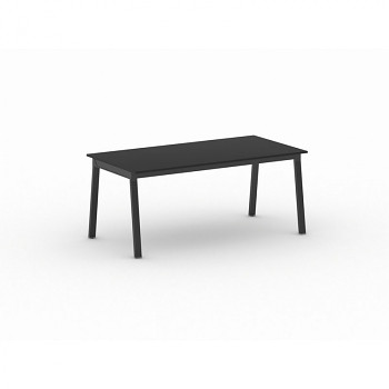 Jednací stůl 1800x 900x 750, antracit, podnož černá, BASIC