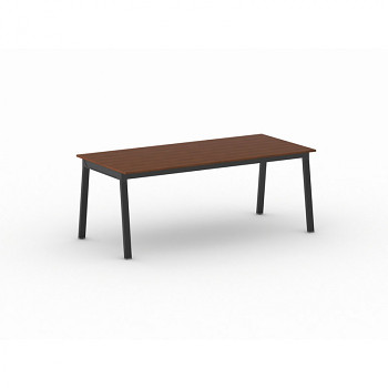 Jednací stůl 2000x 900x 750, třešeň, podnož černá, BASIC