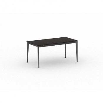 Jednací stůl 1600x 800x 750, wenge, podnož černá, ACTION