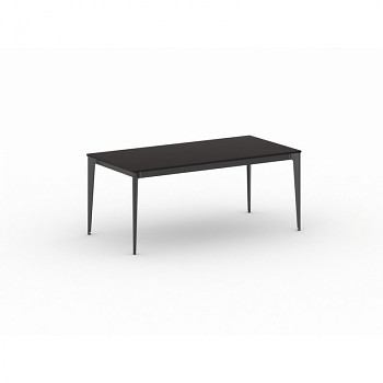 Jednací stůl 1800x 900x 750, wenge, podnož černá, ACTION