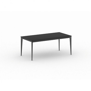 Jednací stůl 1800x 900x 750, antracit, podnož černá, ACTION