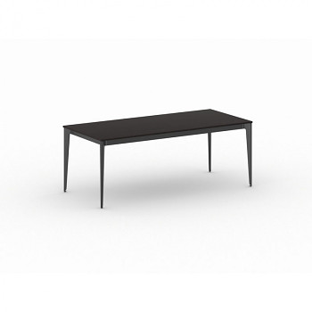 Jednací stůl 2000x 900x 750, wenge, podnož černá, ACTION
