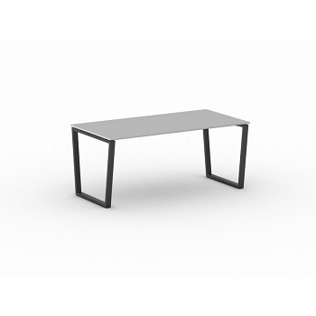 Jednací stůl 1800x 900x 750, šedá, podnož černá, IMPRESS