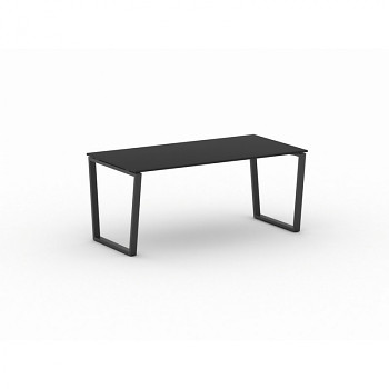 Jednací stůl 1800x 900x 750, antracit, podnož černá, IMPRESS