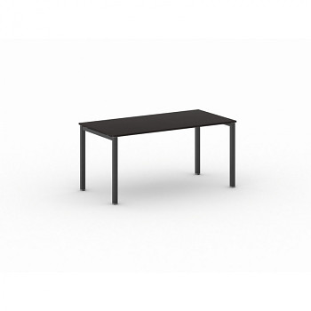 Jednací stůl 1600x 800x 750, wenge, podnož černá, SQUARE