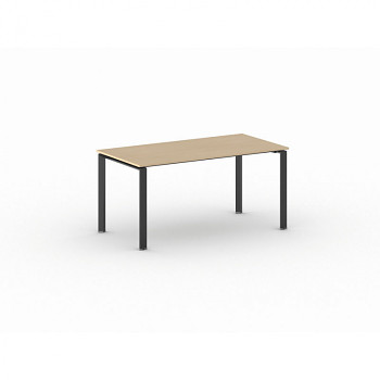 Jednací stůl 1600x 800x 750, buk, podnož černá, INFINITY