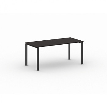 Jednací stůl 1800x 900x 750, wenge, podnož černá, INFINITY