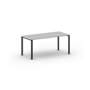 Jednací stůl 1800x 900x 750, šedá, podnož černá, INFINITY