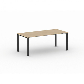 Jednací stůl 2000x 900x 750, buk, podnož černá, INFINITY