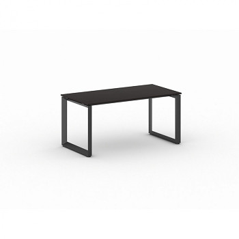 Jednací stůl 1600x 800x 750, wenge, podnož černá, INSPIRE