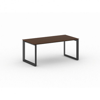 Jednací stůl 1800x 900x 750, ořech, podnož černá, INSPIRE