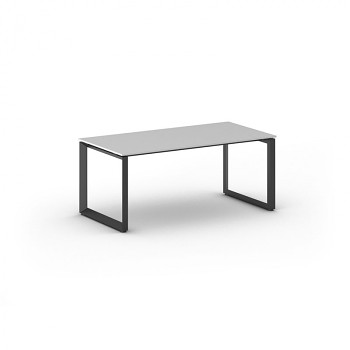 Jednací stůl 1800x 900x 750, šedá, podnož černá, INSPIRE