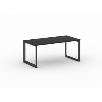 Jednací stůl 1800x 900x 750, antracit, podnož černá, INSPIRE