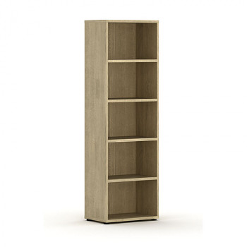 Kancelářská skříň - regál 1920x 600x400 mm, dub přírodní, INTEGRO