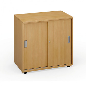 Kancelářská skříň  740x 800x420 mm, dveře zasouvací, buk, PRIMO
